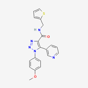 B2805742 N-(3-methoxybenzyl)-2-[(6-methyl-7-oxo-2-pyrrolidin-1-yl-6,7-dihydro[1,3]thiazolo[4,5-d]pyrimidin-5-yl)thio]acetamide CAS No. 1207010-00-1