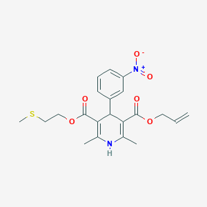 3-Allyl 5-[2-(methylsulfanyl)ethyl] 4-{3-nitrophenyl}-2,6-dimethyl-1,4-dihydro-3,5-pyridinedicarboxylate