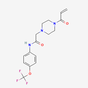 B2805751 2-(4-prop-2-enoylpiperazin-1-yl)-N-[4-(trifluoromethoxy)phenyl]acetamide CAS No. 2094347-74-5