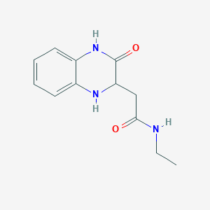 B2805756 N-ethyl-2-(3-oxo-1,2,3,4-tetrahydroquinoxalin-2-yl)acetamide CAS No. 474302-53-9