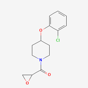 [4-(2-Chlorophenoxy)piperidin-1-yl]-(oxiran-2-yl)methanone