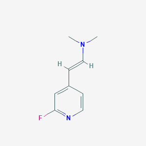 [(E)-2-(2-Fluoropyridin-4-yl)ethenyl]dimethylamine