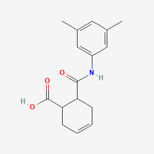 molecular formula C16H19NO3 B2805780 6-[(3,5-Dimethylphenyl)carbamoyl]cyclohex-3-ene-1-carboxylic acid CAS No. 198283-91-9