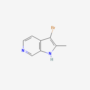 molecular formula C8H7BrN2 B2805790 3-Bromo-2-methyl-1H-pyrrolo[2,3-c]pyridine CAS No. 869012-93-1