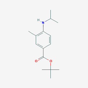 molecular formula C15H23NO2 B2805798 Tert-butyl 3-methyl-4-(propan-2-ylamino)benzoate CAS No. 2248409-75-6