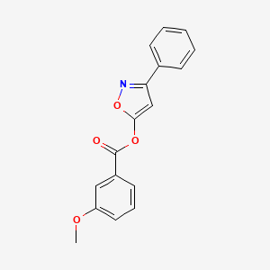 3-Phenyl-5-isoxazolyl 3-methoxybenzenecarboxylate