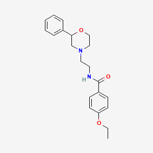 molecular formula C21H26N2O3 B2805808 4-乙氧基-N-(2-(2-苯基吗啉基)乙基)苯甲酰胺 CAS No. 953969-76-1
