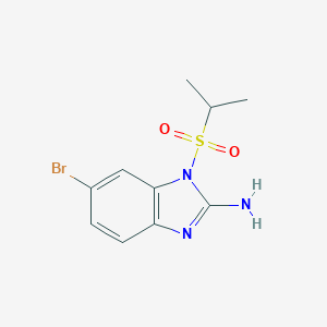 molecular formula C10H12BrN3O2S B280581 6-bromo-1-(isopropylsulfonyl)-1H-benzimidazol-2-amine 