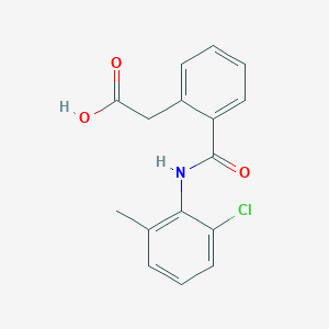 molecular formula C16H14ClNO3 B2805816 2-(2-(N-(2-氯-6-甲基苯基)羰基)苯基)乙酸 CAS No. 1023437-39-9