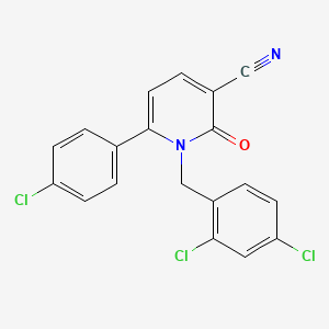 6-(4-Chlorophenyl)-1-(2,4-dichlorobenzyl)-2-oxo-1,2-dihydro-3-pyridinecarbonitrile