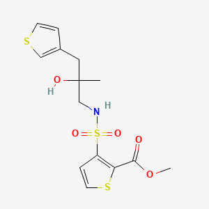Methyl 3-{[2-hydroxy-2-methyl-3-(thiophen-3-yl)propyl]sulfamoyl}thiophene-2-carboxylate