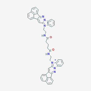 8-{2-[(5-{[2-(8H-acenaphtho[1',2':3,4]pyridazino[1,6-a]benzimidazol-13-ium-8-yl)ethyl]amino}-5-oxopentanoyl)amino]ethyl}-8H-acenaphtho[1',2':3,4]pyridazino[1,6-a]benzimidazol-13-ium