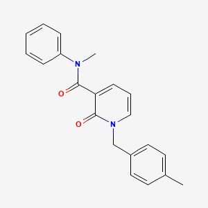 molecular formula C21H20N2O2 B2805848 N-methyl-1-(4-methylbenzyl)-2-oxo-N-phenyl-1,2-dihydropyridine-3-carboxamide CAS No. 899754-25-7
