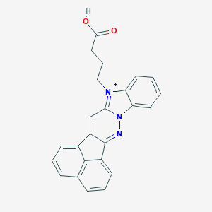 4-(3,4-Diaza-11-azoniahexacyclo[13.7.1.02,14.04,12.05,10.019,23]tricosa-1(22),2,5,7,9,11,13,15,17,19(23),20-undecaen-11-yl)butanoic acid