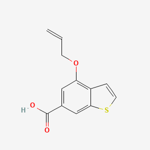 molecular formula C12H10O3S B2805854 4-(Allyloxy)benzo[b]thiophene-6-carboxylic acid CAS No. 1291493-03-2
