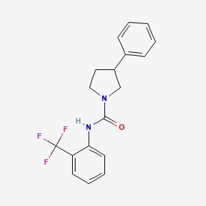 3-phenyl-N-(2-(trifluoromethyl)phenyl)pyrrolidine-1-carboxamide