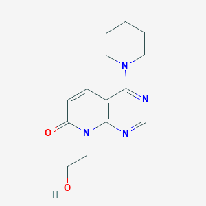 molecular formula C14H18N4O2 B2805865 8-(2-hydroxyethyl)-4-(piperidin-1-yl)pyrido[2,3-d]pyrimidin-7(8H)-one CAS No. 2034528-85-1