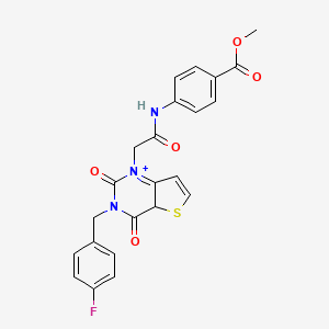 methyl 4-(2-{3-[(4-fluorophenyl)methyl]-2,4-dioxo-1H,2H,3H,4H-thieno[3,2-d]pyrimidin-1-yl}acetamido)benzoate