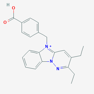 5-(4-carboxybenzyl)-2,3-diethyl-5H-pyridazino[1,6-a]benzimidazol-10-ium