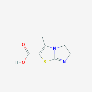molecular formula C7H8N2O2S B2805870 3-Methyl-5,6-dihydro-imidazo[2,1-b]thiazole-2-carboxylic acid CAS No. 762178-13-2
