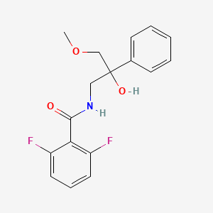 2,6-difluoro-N-(2-hydroxy-3-methoxy-2-phenylpropyl)benzamide