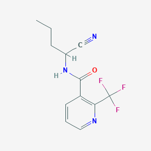 molecular formula C12H12F3N3O B2805879 N-(1-cyanobutyl)-2-(trifluoromethyl)pyridine-3-carboxamide CAS No. 1795514-87-2