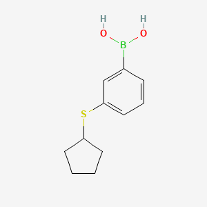 molecular formula C11H15BO2S B2805887 3-(Cyclopentylthio)phenylboronic acid CAS No. 2096333-45-6