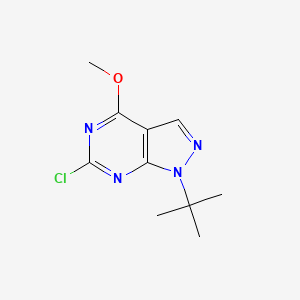 molecular formula C10H13ClN4O B2805895 1-tert-butyl-6-chloro-4-methoxy-1H-pyrazolo[3,4-d]pyrimidine CAS No. 1955499-67-8