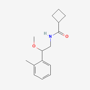 molecular formula C15H21NO2 B2805896 N-(2-methoxy-2-(o-tolyl)ethyl)cyclobutanecarboxamide CAS No. 1797556-16-1