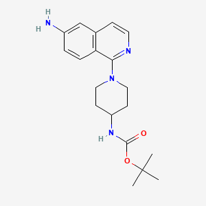 Tert-butyl N-[1-(6-aminoisoquinolin-1-yl)piperidin-4-yl]carbamate