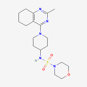 N-(1-(2-methyl-5,6,7,8-tetrahydroquinazolin-4-yl)piperidin-4-yl)morpholine-4-sulfonamide