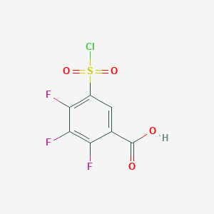 5-(Chlorosulfonyl)-2,3,4-trifluorobenzoic acid