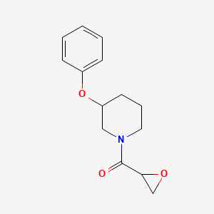 molecular formula C14H17NO3 B2805928 Oxiran-2-yl-(3-phenoxypiperidin-1-yl)methanone CAS No. 2411264-06-5