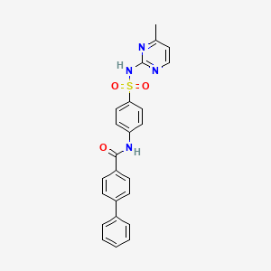 molecular formula C24H20N4O3S B2805939 N-[4-[(4-methylpyrimidin-2-yl)sulfamoyl]phenyl]-4-phenylbenzamide CAS No. 331274-54-5