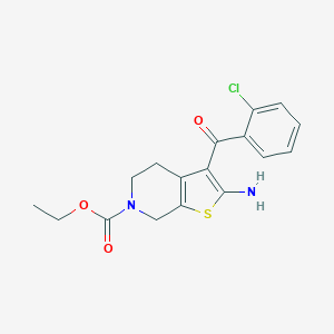 ethyl 2-amino-3-(2-chlorobenzoyl)-4,7-dihydrothieno[2,3-c]pyridine-6(5H)-carboxylate