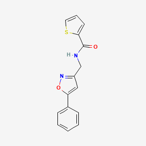 B2805961 N-((5-phenylisoxazol-3-yl)methyl)thiophene-2-carboxamide CAS No. 946340-29-0