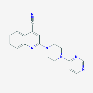2-[4-(Pyrimidin-4-yl)piperazin-1-yl]quinoline-4-carbonitrile