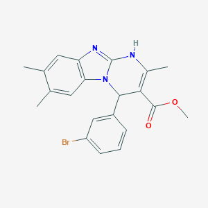 Methyl 4-(3-bromophenyl)-2,7,8-trimethyl-1,4-dihydropyrimido[1,2-a]benzimidazole-3-carboxylate