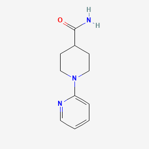 molecular formula C11H15N3O B2805976 1-(Pyridin-2-yl)piperidine-4-carboxamide CAS No. 110105-31-2; 1448053-46-0