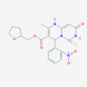 tetrahydro-2-furanylmethyl 4-{2-nitrophenyl}-2-methyl-8-oxo-6-thioxo-1,6,7,8-tetrahydro-4H-pyrimido[1,6-a]pyrimidine-3-carboxylate