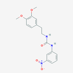 molecular formula C17H19N3O5 B2805985 1-[2-(3,4-Dimethoxyphenyl)ethyl]-3-(3-nitrophenyl)urea CAS No. 710985-91-4