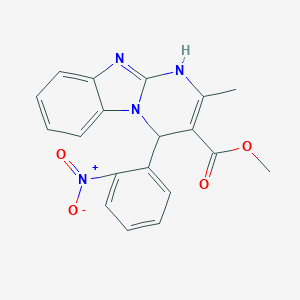 molecular formula C19H16N4O4 B280600 Methyl 2-methyl-4-(2-nitrophenyl)-1,4-dihydropyrimido[1,2-a]benzimidazole-3-carboxylate 