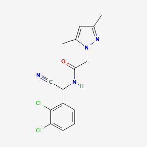 N-[cyano(2,3-dichlorophenyl)methyl]-2-(3,5-dimethyl-1H-pyrazol-1-yl)acetamide