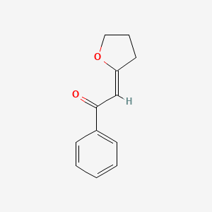 molecular formula C12H12O2 B2806009 2-(Oxolan-2-ylidene)-1-phenylethan-1-one CAS No. 304678-98-6