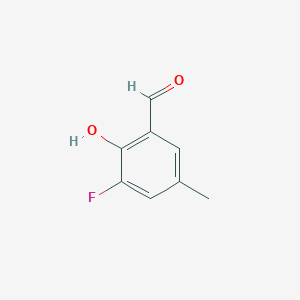 molecular formula C8H7FO2 B2806013 3-氟-2-羟基-5-甲基苯甲醛 CAS No. 1283717-52-1
