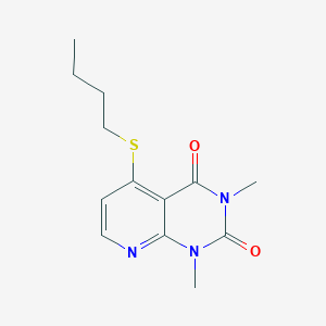 molecular formula C13H17N3O2S B2806016 5-(丁基硫基)-1,3-二甲基吡啶并[2,3-d]嘧啶-2,4(1H,3H)-二酮 CAS No. 899748-30-2