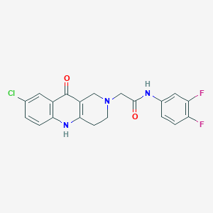 2-(8-chloro-10-oxo-3,4-dihydrobenzo[b][1,6]naphthyridin-2(1H,5H,10H)-yl)-N-(3,4-difluorophenyl)acetamide