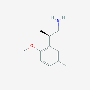 (2R)-2-(2-Methoxy-5-methylphenyl)propan-1-amine