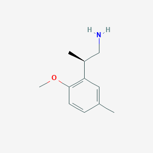 molecular formula C11H17NO B2806027 (2R)-2-(2-Methoxy-5-methylphenyl)propan-1-amine CAS No. 2248174-94-7