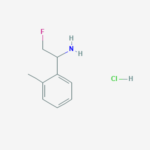 molecular formula C9H13ClFN B2806036 2-Fluoro-1-(2-methylphenyl)ethan-1-amine hydrochloride CAS No. 2193064-80-9